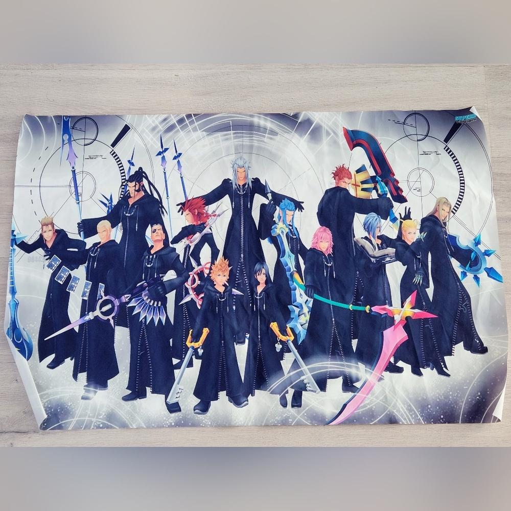 Disney Kingdom Hearts Organization 13 Banner Poster 35.25" X 23.5"